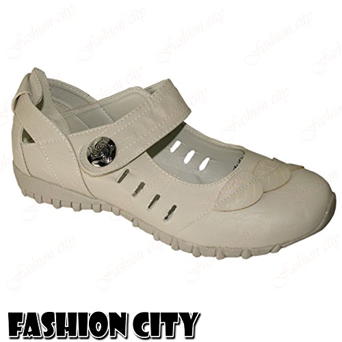 Womens Padded Soft Sole Leaf Cut Out Flat Heel Cushion Walking Light Air Shoes