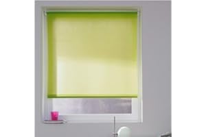 MADÉCOSTORE MADECOSTORE Store Enrouleur Tamisant Uni - Vert fougère - L94 x H190cm