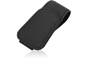 EBHO Porta Occhiali Auto,Alette Parasole Gm,Supporto Magnetico per Occhiali da Visiera, Universale, Portaocchiali Auto in Pelle Clip per Visiera, Auto