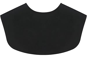 Minkissy Cuello de goma negro para cortar el pelo, protección para la nuca, peluquería, peluquería, capa de peluquería