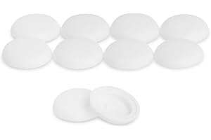 Skruvlock för skruvlock, vit 12 mm, 10 st för fönsterbrädor, GleitGut
