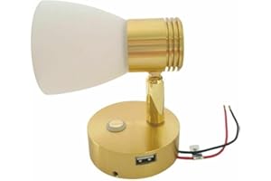 MARVIX Luce da lettura a LED 12 V 24 V riflettore touch control dimmer interruttore e porta USB lampada per camper roulotte camper barca