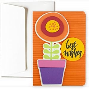 Best wishes - Wünsche - Glückwünsche - Grußkarte mit Umschlag (15 x 10,5 cm) - handgemachte Karte - freier Raum nach innen