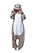 Produktbild Binhee Pyjamas Tier Kostüm Schlafanzug Jumpsuit Erwachsene Unisex Cosplay Halloween Karneval Leopard Größe M (Höhe:158-168cm)