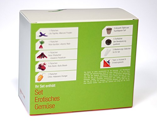 Set Erotisches Gemüse – die ausgefallene Geschenkidee: Selbst säen, züchten und ernten – bringt Farbe in die Küche. - 4