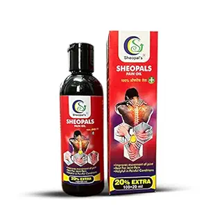 Sheopals Pain Oil 120ml - Ayurvedic Pain Relief Oil for Joint, Back, Knee, Shoulder and Muscular Pain