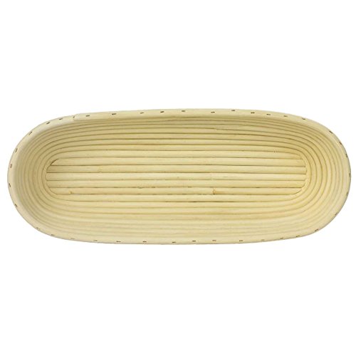 SIDCO ® GÄRKORB Gärkörbchen Brotteig Gärkörbe Korb Brotform Peddigrohr oval 1,0 kg - 2