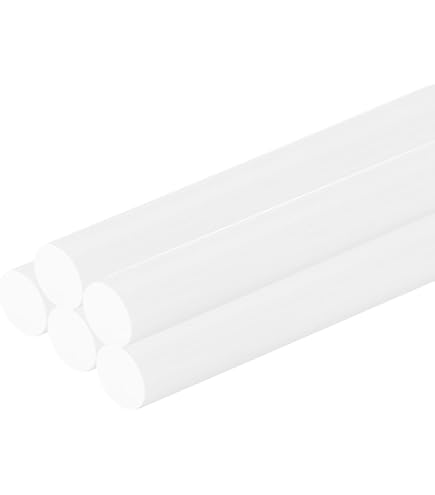 2 Varillas De Copolímero De Acetal Redondas Negras De 1.5 X 12 Pulgadas Varillas Largas De Plastico Con Pompones Barra De Plastico Para Bujes
