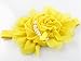DDLBiz 1PCS Lovely Rhinestone Unusual Angel Girls Baby Pearl Flowers Hairband Headbands with Bowknot Rose Flowers (Yellow)