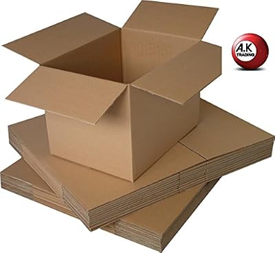 A.K TRADING Lot de 10 Carton livre emballage double cannelure 60x40x20