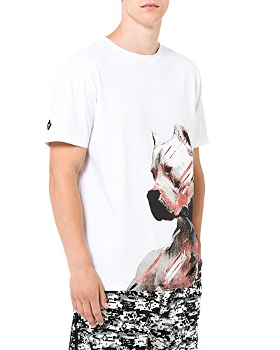 Marcelo Burlon Mens Cmaa018s180010150188 White Cotton T Shirt