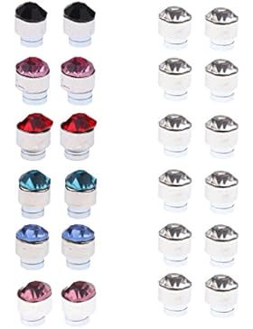 12pcs Gemischte Farbe Magneten Ohrringe Kein Durchdringen Ohrbolzen 6mm