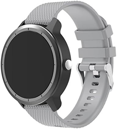 Covermason For Garmin Vivoactive 3 Strap, Garmin Vivoactive 3 Bands Adjustable Silicone Replacement Sport Accessory Wristband For Garmin Vivoactive 3 (Gray)