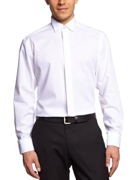 CASAMODA Herren Loose Fit Smoking Hemd 005345