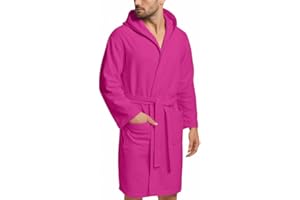 NARCISO - Accappatoio Uomo Donna Microfibra Economico con Tasche Cappuccio e Cintura, Ideale per Casa, Viaggio, Palestra, Tessuto Morbido e Comodo, Taglie dalla S alla XXL