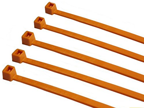 Hilltop Products Ltd TR1 Bridas de Nylon 100 mm x 2,5 mm Naranja 100 Unidades