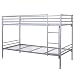 Produktbild Etagenbett HWC-D93, Hochbett Gästebett Bett Metallbett Stockbett mit Leiter, 90x200cm