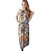 Produktbild Damen Sommer Vintage Kleider Lange, Lilicat Frauen Böhmen Strandkleid Blumen Boho Maxi Kleid Jahrgang Abend Partykleid Sexy Beachdress (Mehrfarbig, S)