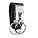 Generic Phenovo Genuine Leather Belt Buckle Clip 2 Loops Keychain Key Ring Holder RS.265.00