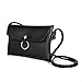 Produktbild Schwarze Handtasche Umhängetasche, Umhängetasche Münztasche Mode und kleine Geschenktaschen mit verstellbarem Schultergurt für Kinder, Jugendliche, Damen, Damen (klein)