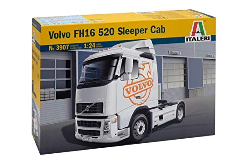 Italeri 1/24 VOLVO FH16 520 cabina dormitorio # 3907 - Juego de Piezas de plástico , Modelos/colores Surtidos, 1 Unidad