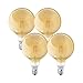 Produktbild OSRAM SMART+ LED Filament Globe Gold, Bluetooth Lampe mit E27 Sockel, dimmbar, ersetzt 50W Glühbirne, warmweiß , 4er Pack, Kompatibel mit Apple Homekit und LEDVANCE Smart+ App für Android