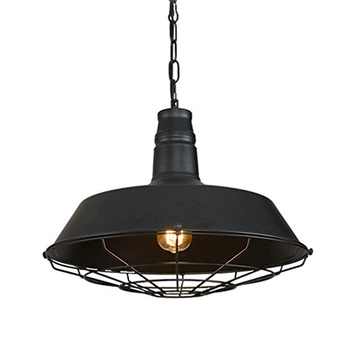 Preisvergleich Produktbild PLYY Retro Industrie Hängeleuchte Wind Schwarz Eisen Kronleuchter Café Restaurant Mode Deckenleuchte Bekleidungsgeschäft Hängelampe Kunst Studio Pendelleuchte 36 cm × 100 cm 220 V E27 Lichtquelle