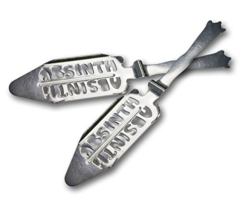 Set 2 Spoons Absinthe labeled Absinth