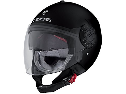 Caberg Helm Riviera V3 Jethelm matt schwarz, 30530017, Größe M (57/58 cm)