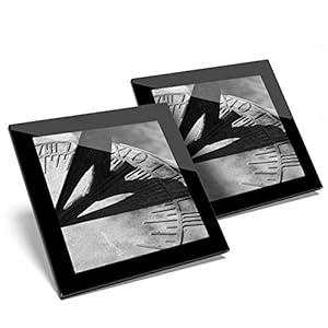 Awesome Set of 2 x Glass Coasters - Ancient Sundial Time Clock Glossy Quality Coasters/Tabletop Protection for Any Table Type #24480