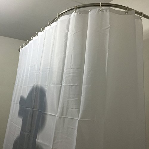 Duschvorhang 3D Ente Badewannenvorhang mit 12 Duschvorhangringe anti schimmel wasserdicht (180*180cm) - 5