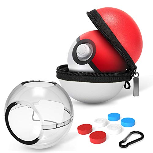 HEYSTOP Estuche de Transporte para Pokemon Poke Ball Plus, Rígida Portátil de Viaje Funda Protectora y Funda de Transporte Funda para Bola de Poke para Nintendo Switch Accesorios