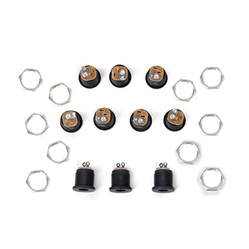 5,5 X 2,1 MM DC Buchse Schalttafeleinbau Macht Konnector Socket Panel Montage Macht mit Schraubverschluss