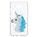 Produktbild ASUS ZenFone 3 ZE520KL Hülle, CaseLover Einhorn Silikon TPU Case Cover für ASUS ZenFone 3 ZE520KL Flüssige Sande Rückseitige Abdeckung Clear Crystal Schutzhülle Flowing Sparkles Case 5.2", Blau