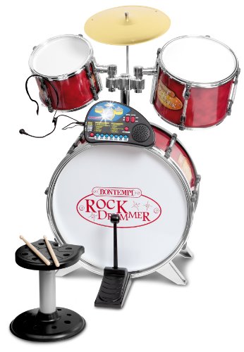 Preisvergleich Produktbild Bontempi – 526850 – Musikinstrument – Akku Riesige 3 Trommeln + Pflanzstab Elektronische