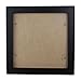 Umiwe(TM) Square Thick Pine Wood Photo Frame Wall Picture Frame (Black,8 Inch)With Umiwe Accessory