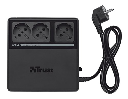 Trust 600VA UPS With Standard Power Outlets 18162 Computing Accessories: Other schwarz - 2