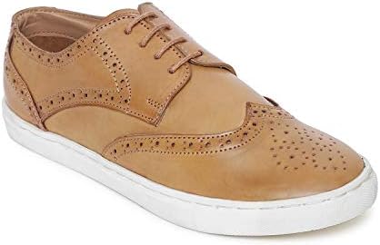 Contrast Sole Semi-Formal Brogue Shoes
