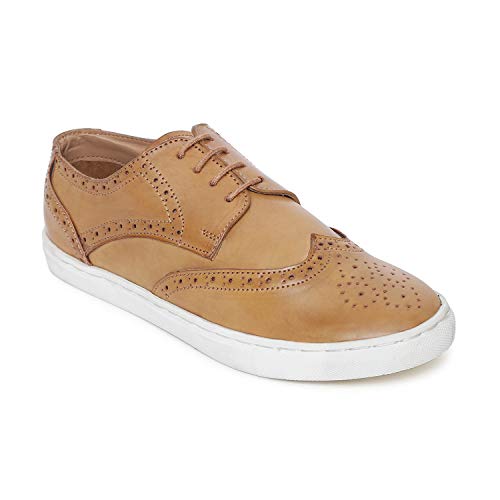 Contrast Sole Semi-Formal Brogue Shoes