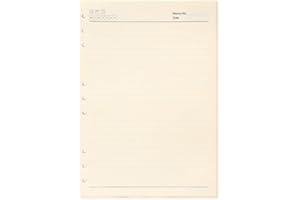 AOORY Linierte Einlagen, 9 Löcher, B5 Planer, Nachfüllblätter, 9-Ringbuch, B5, liniertes Papier, Nachfüllpack für Notizbuch-Einlagen