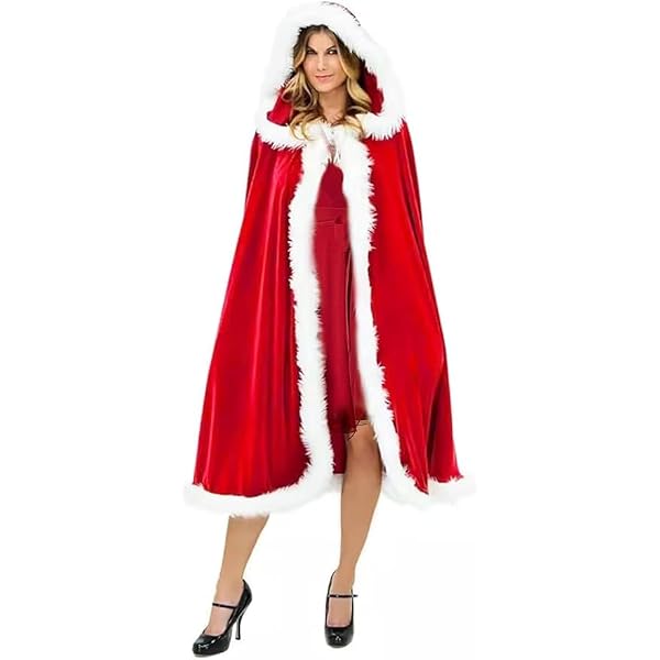 Generisch Weihnachtsmantel Rot Weihnachtsumhang, Sa Produktbild-Vorschau 5