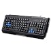 Produktbild LLMLCF Kabelgebundene Tastatur USB-Kabel-Spiel Wasserdichte kabelgebundene Tastatur Matte fühlt Sich für Heimspiele im Büro wohl