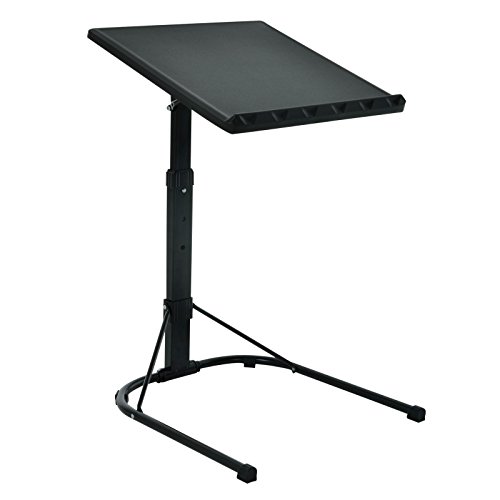 Preisvergleich Produktbild Höhenverstellbar Schwarz Laptop-Tisch Zusammenklappbar Tragbare Gaming Schreibtisch Ständer Tablett