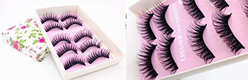 5 Paar Wimpern Professional Damen Künstliche Wimpern für Make-up Eyelasches - 6