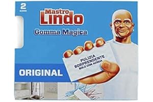 Mastro Lindo - La Gomma Magica, con Doppio Strato - 6 Confezioni da 2 gomme [12 gomme]