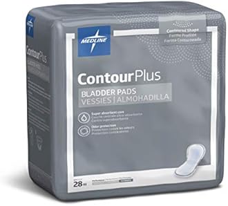 Contour Plus Bladder Control Incontinence Pads, Ultimate Absorbency, 8 x 17 (Pack of 168)