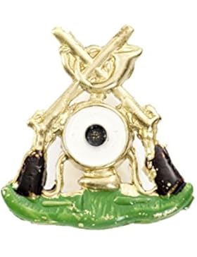 Ludwig und Therese Trachten Anstecknadel Schützen gold 4119