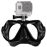 ④ 【INCLUYE TORNILLOS DE ALUMINIO】- con su máscara para facilitar el almacenamiento y la colocación de su cámara GoPro en cualquier momento que vaya a bucear o hacer snorkeling.
