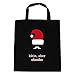 Produktbild Baumwolltasche Weihnachten Nikolaus Weihnachtsmütze klein, aber ohooho 30753 schwarz