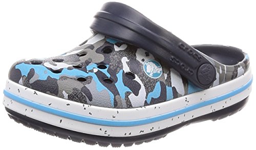 blue camo crocs
